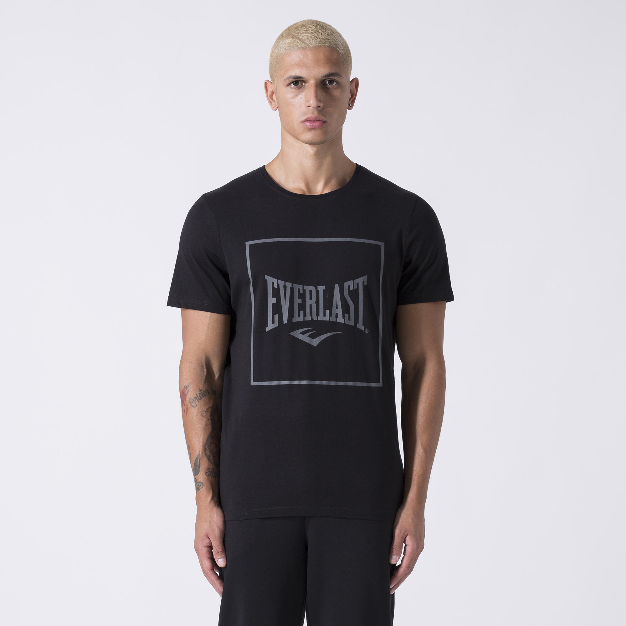 EVERLAST ICONISCHES T-SHIRT MIT GRAFIK BLACK BAUMWOLLE