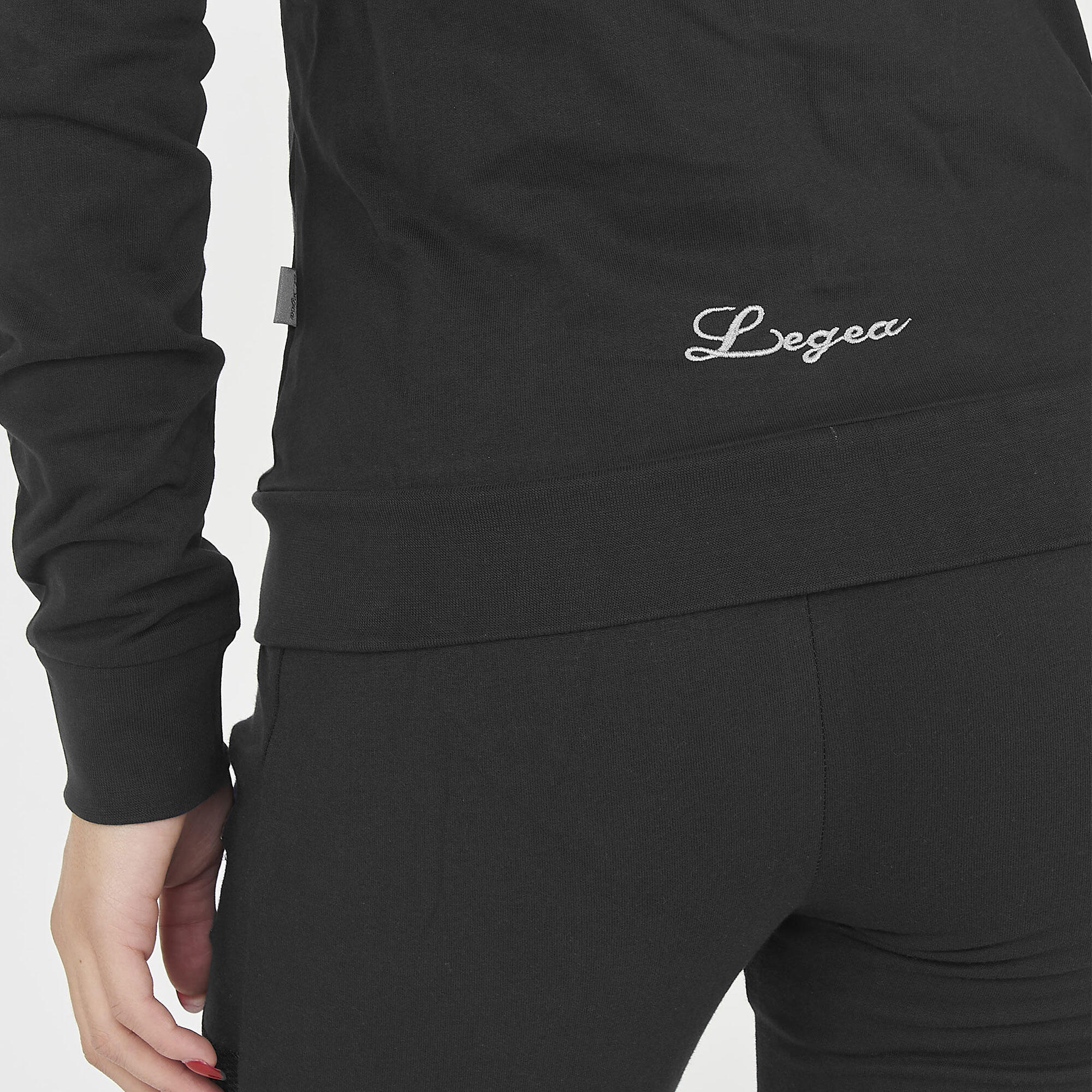 Women's Sport Hoodie Full Zip Black Dair 4/5