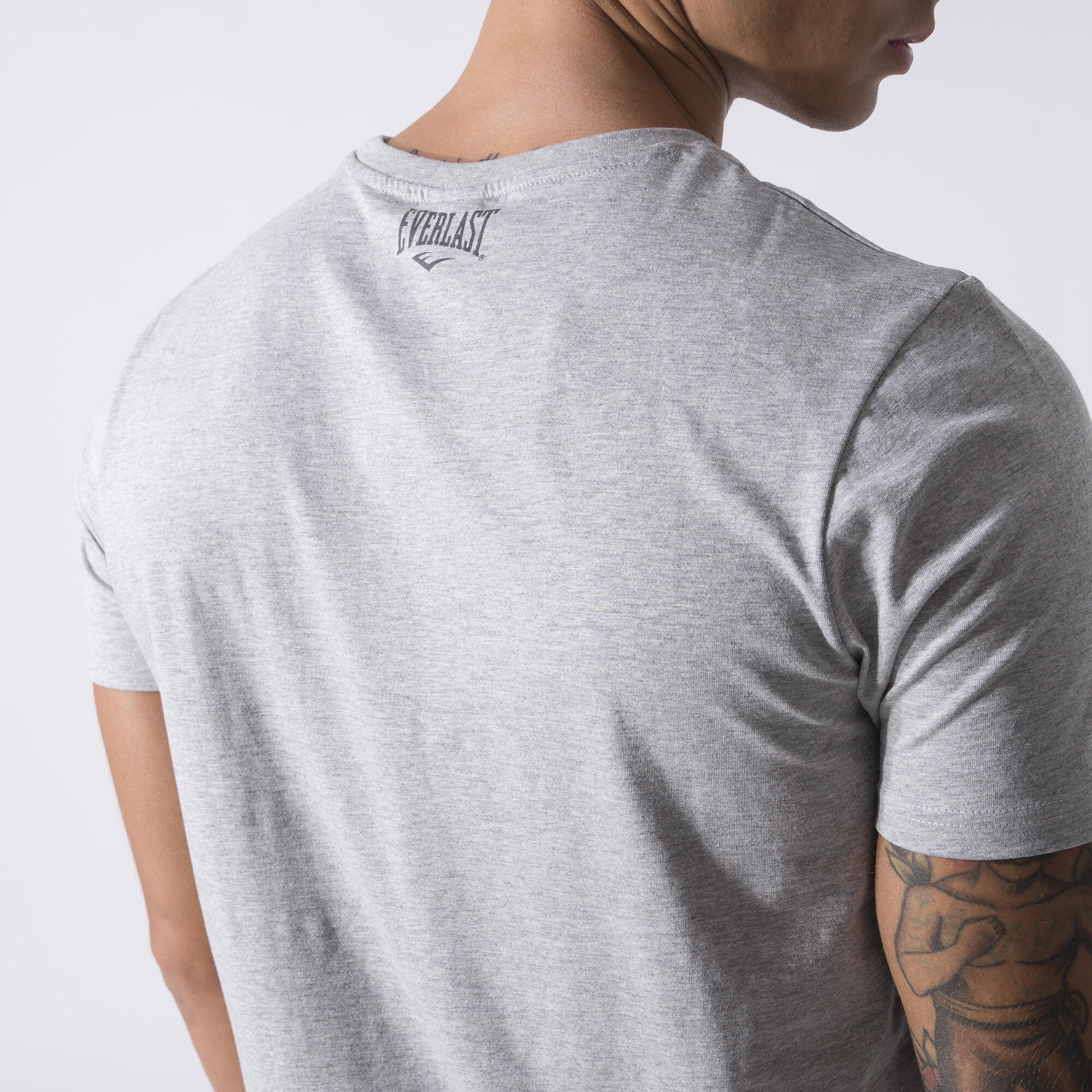 Camiseta icónica con logo GRIS MELANGE ALGODÓN, POLIÉSTER 6/7