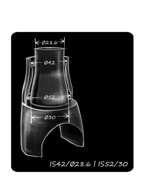 Stery rowerowe TOKEN  OMEGA-A83 Rozmiar: IS41/28.6 - IS52/40,  łożyska maszynowe 2/7