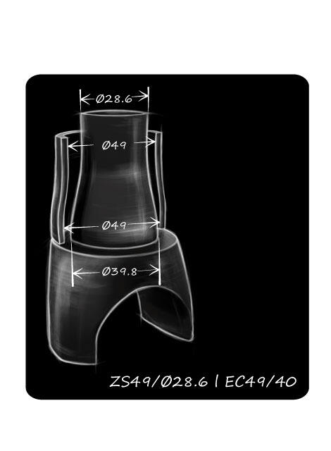 Stery rowerowe TOKEN  TK154R2 Rozmiar: EC49/28.6 - EC49/30,  łożyska maszynowe 2/7