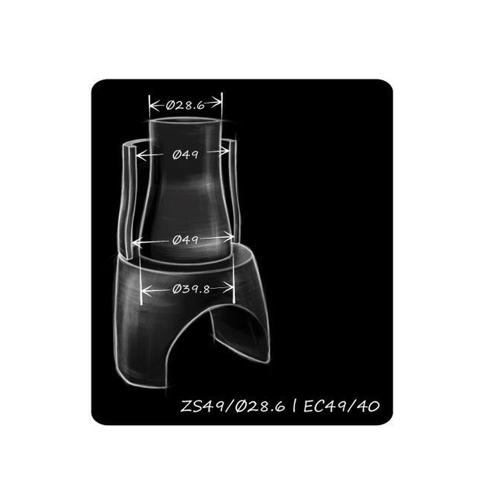 Stery rowerowe TOKEN  TK154R Rozmiar: ZS49/28.6 - EC49/40,  łożyska  maszynowe