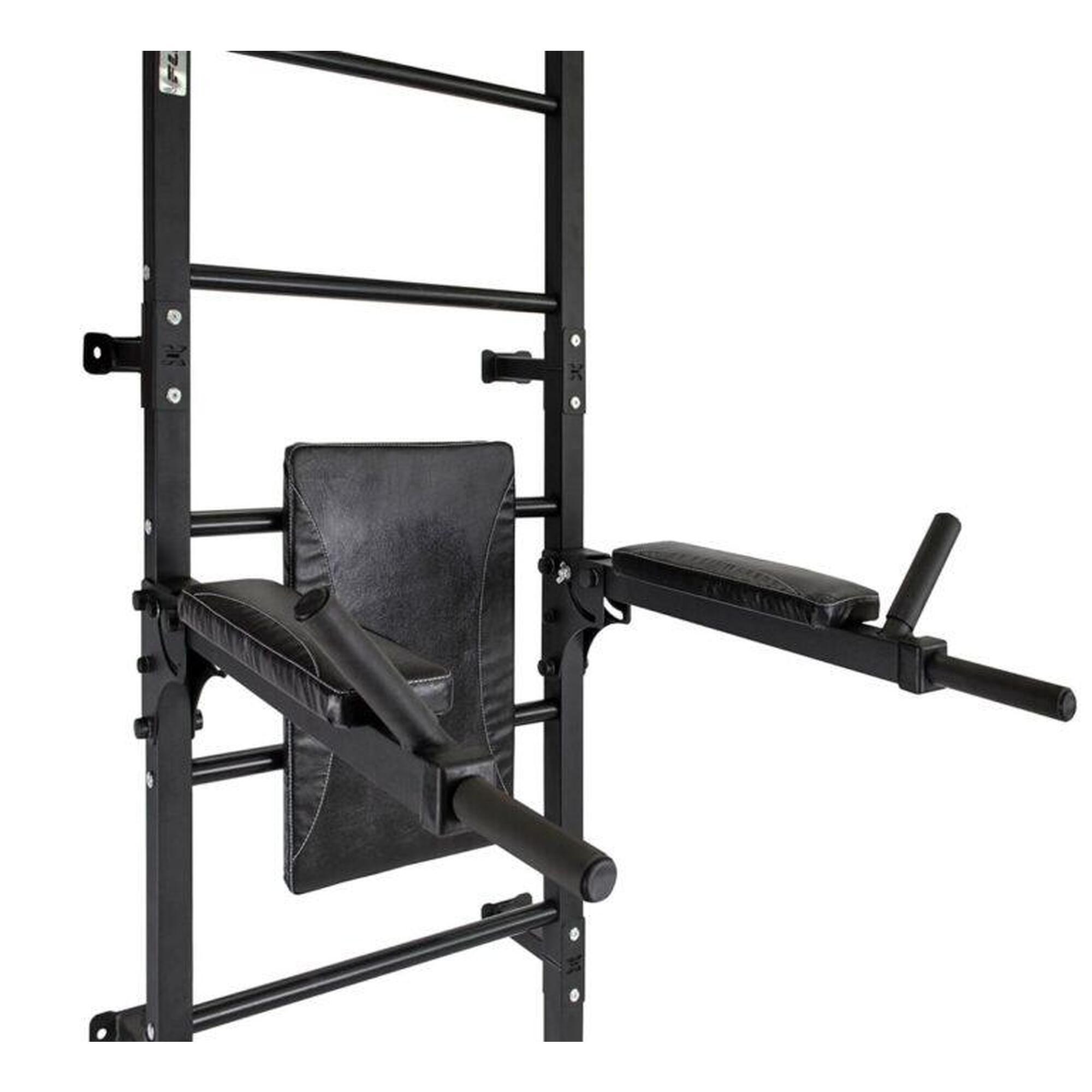 Adulți Fitness Spalier Gimnastică Bare Tracțiuni Gamma Workout Grand Alb