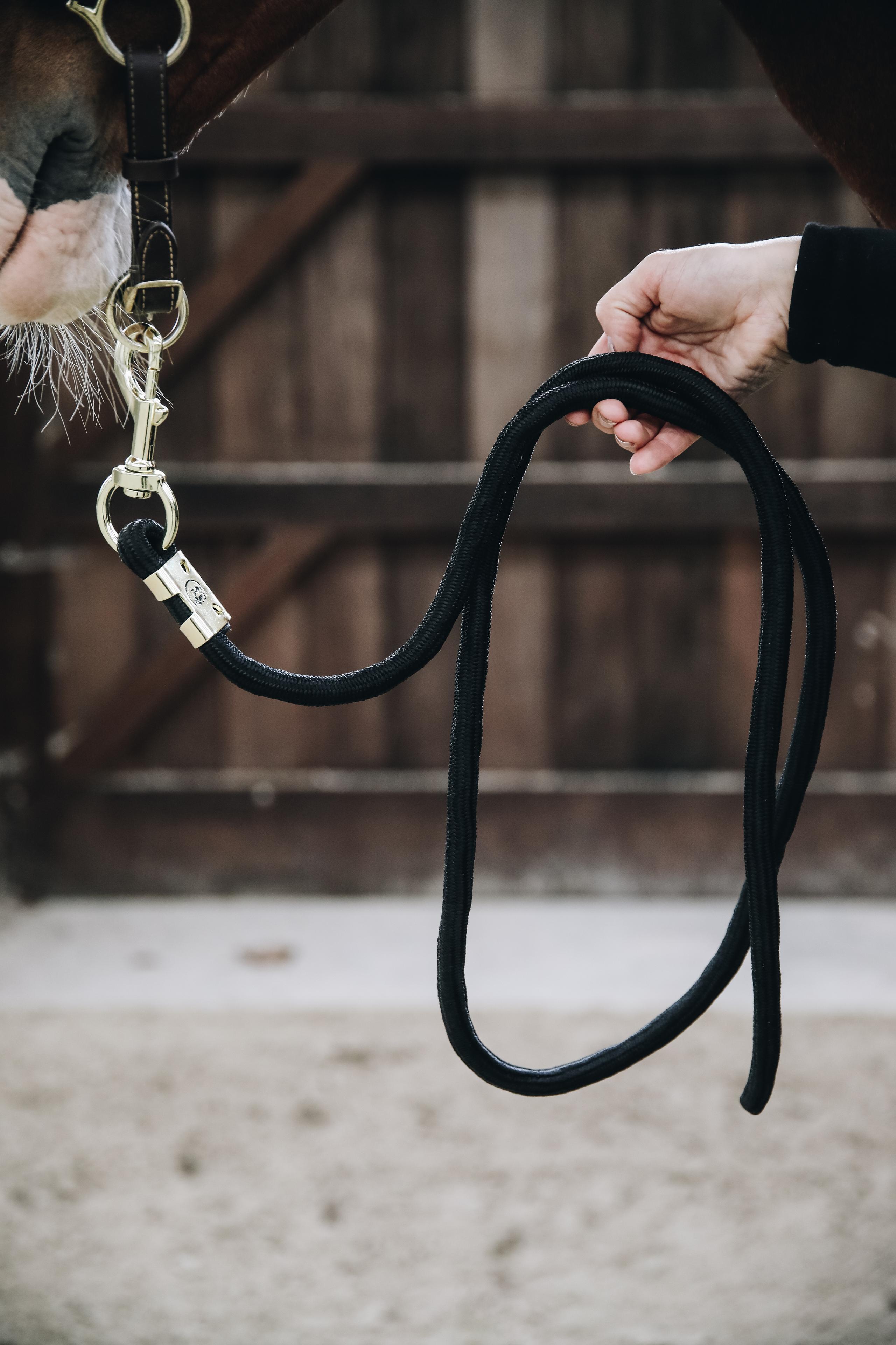 Paardenlijn rope zwart 2m 4/7