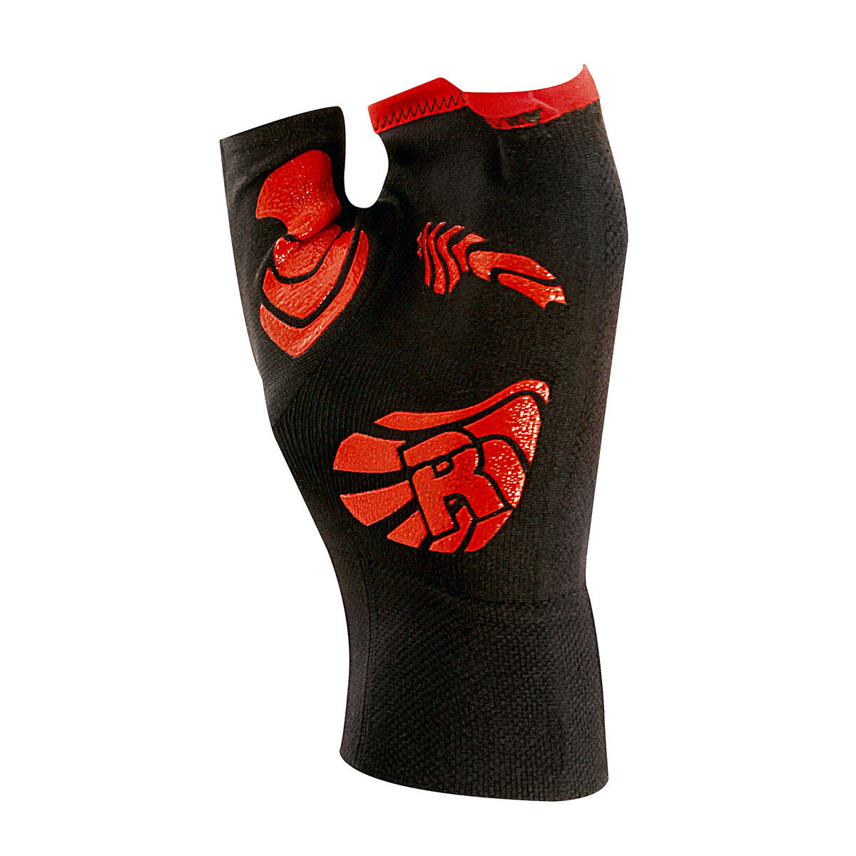 R-EVENGE Technické protiskluzové fitness rukavice pro dospělé, černo-červené.