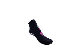 Chaussettes gym wellness adulte fitness antidérapante gris bleu