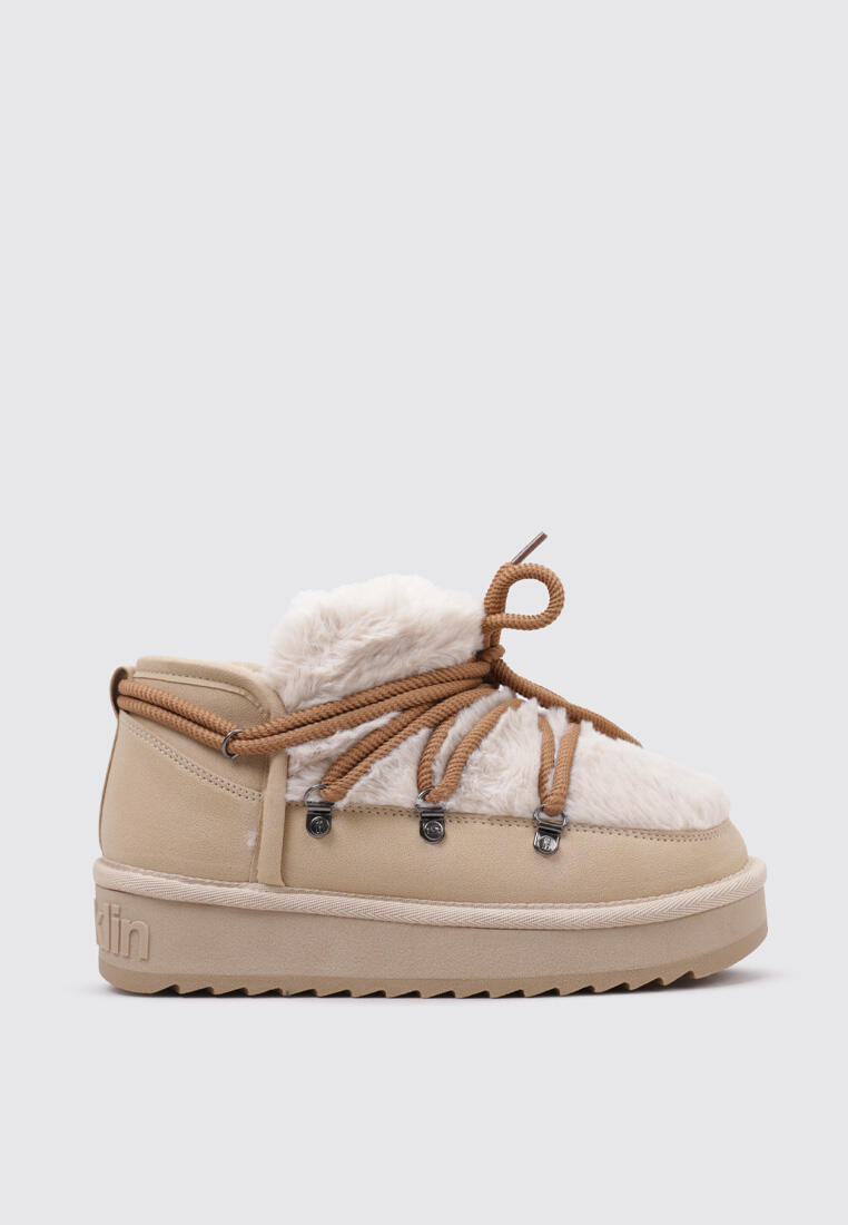 D.FRANKLIN Botines Planos Mujer D.franklin Nordic Trk Fur Low Beige
