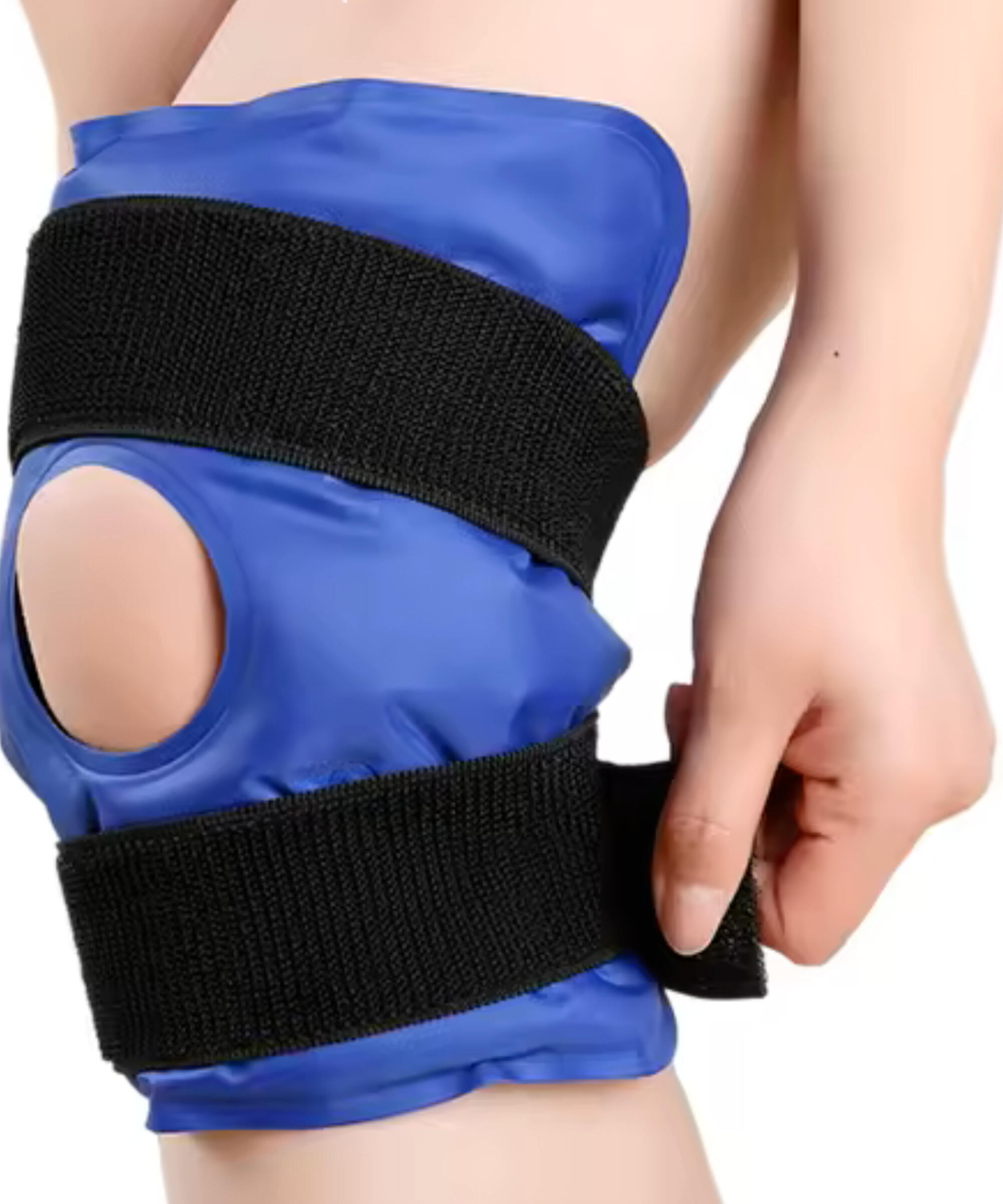 Joelheira com bolsa de gelo refrescante - almofada de gel para terapia de calor