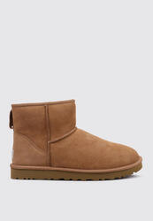 UGG Classic Mini - Bottes en cuir pour homme, hauteur mi-botte, couleur Cuero