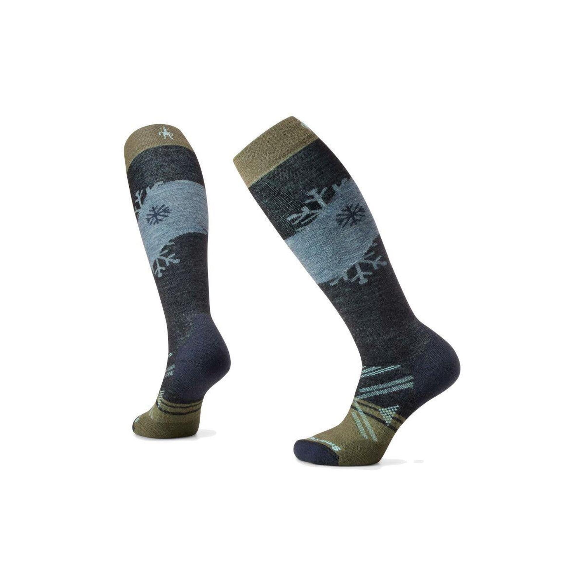 SMARTWOOL Pánské turistické ponožky Ski Full Cushion Snowpocalypse Pattern Otc