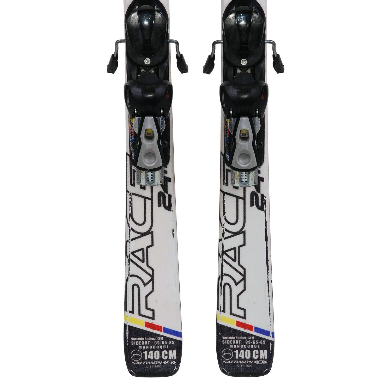 RECONDITIONNE - Ski Junior Salomon 24 Hours + Fixations 4/4