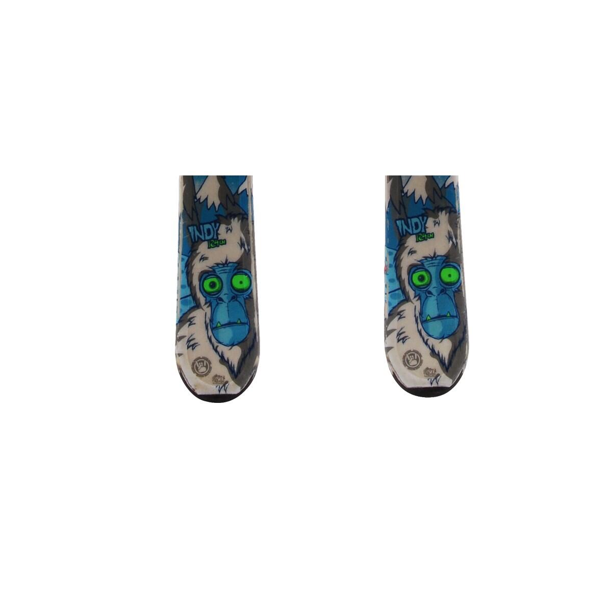 RECONDITIONNE - Ski Junior K2 Indy Yeti + Fixations - CORRECT 4/4
