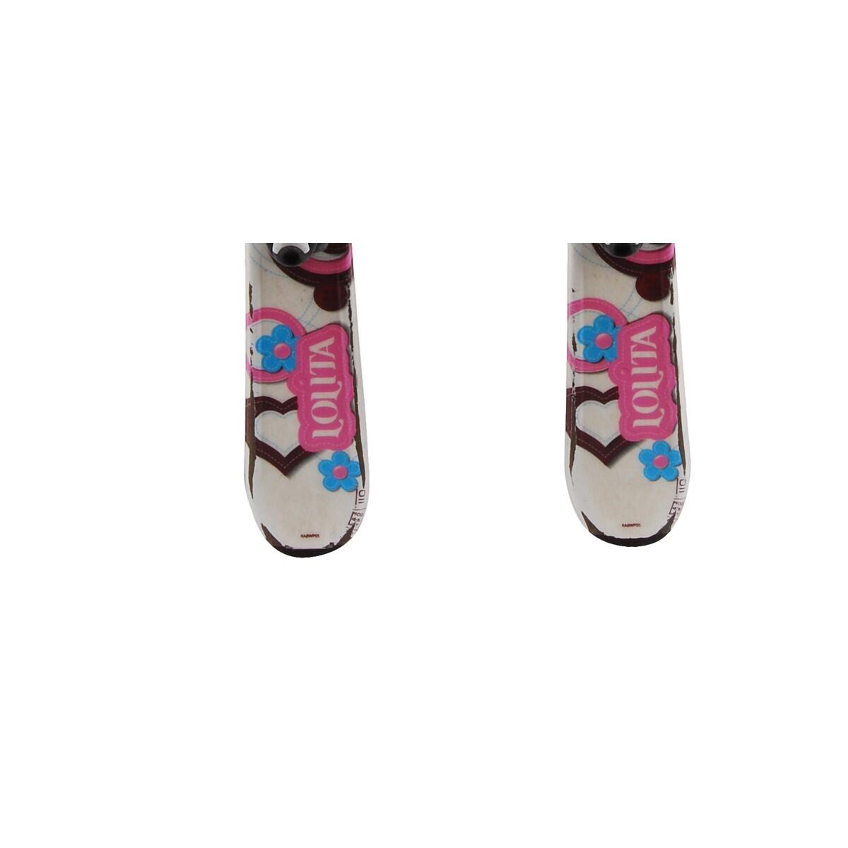 RECONDITIONNE - Ski Junior Rossignol Lolita + Fixations 4/4