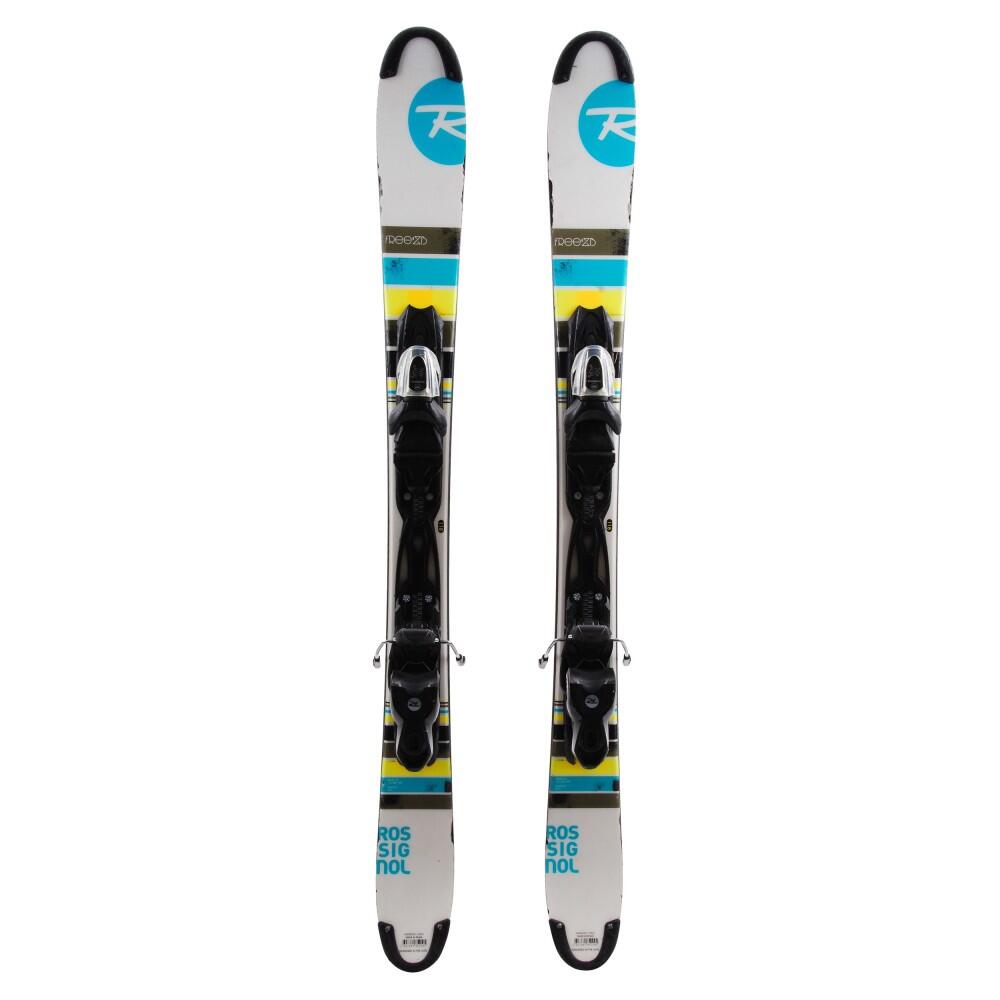 RECONDITIONNE - Mini Ski Rossignol Scratch Free Zb + Fixations 1/4