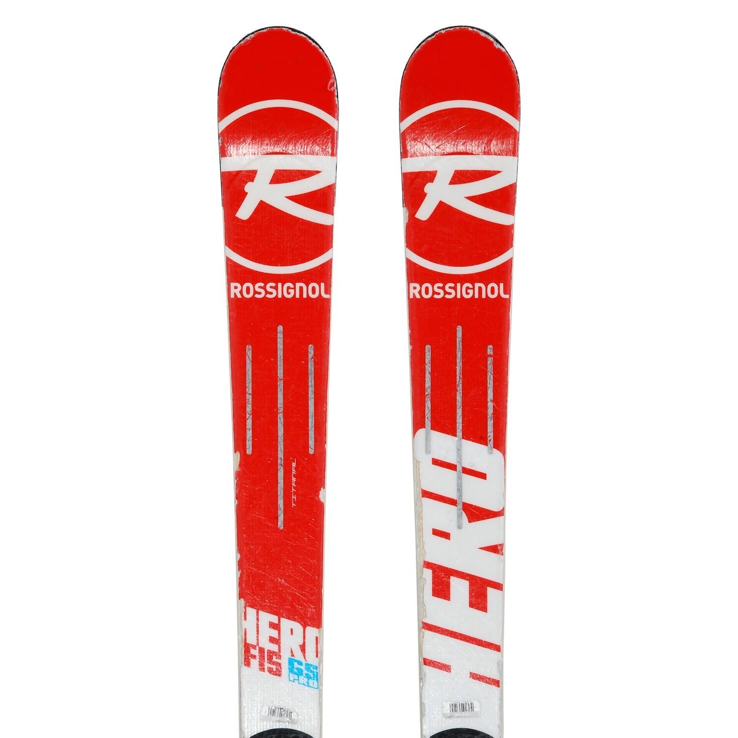 RECONDITIONNE - Ski Junior Rossignol Hero Fis Gs Pro + Fixations 2/4