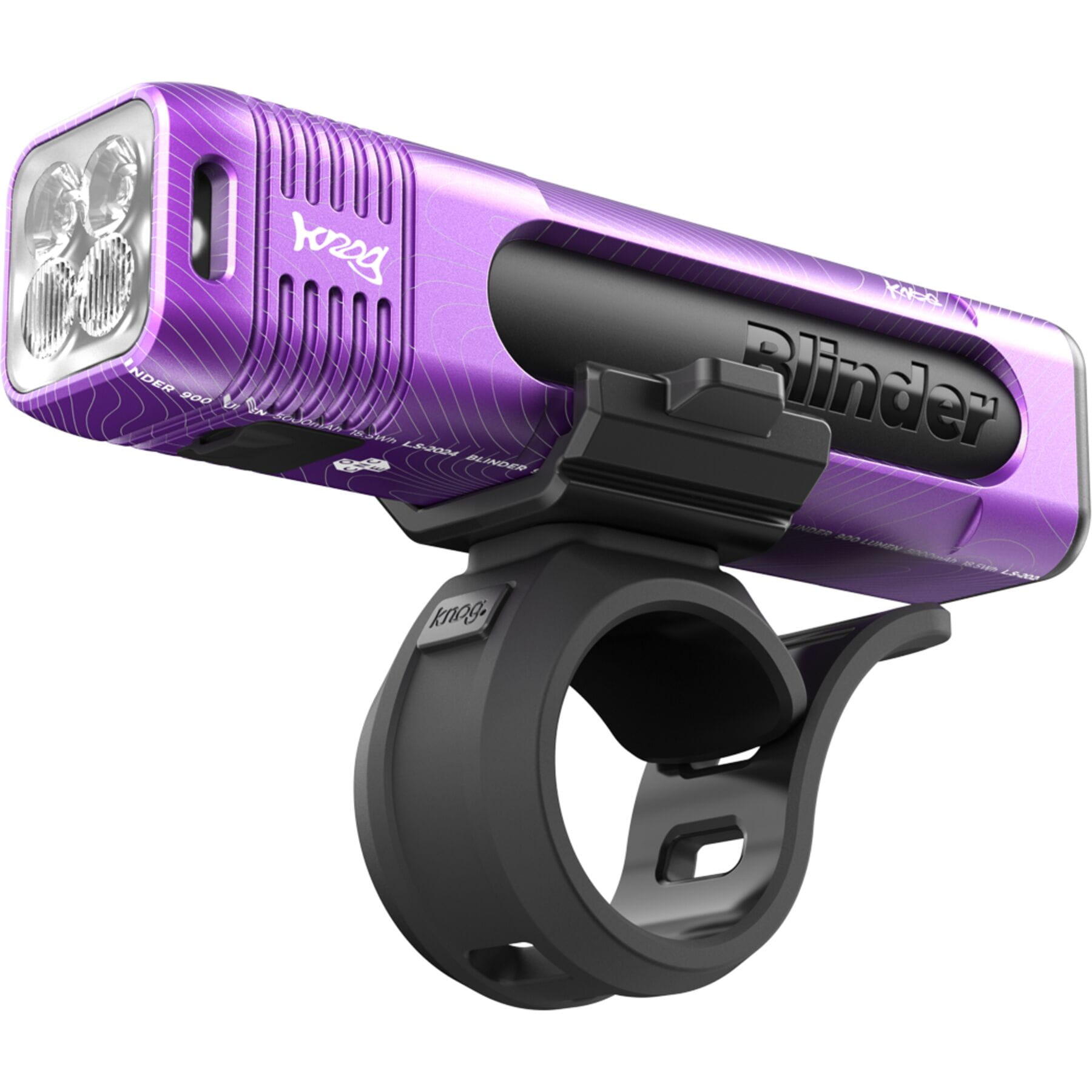 Knog Blinder Pro 900 Bike Light Purple Limited 3/4
