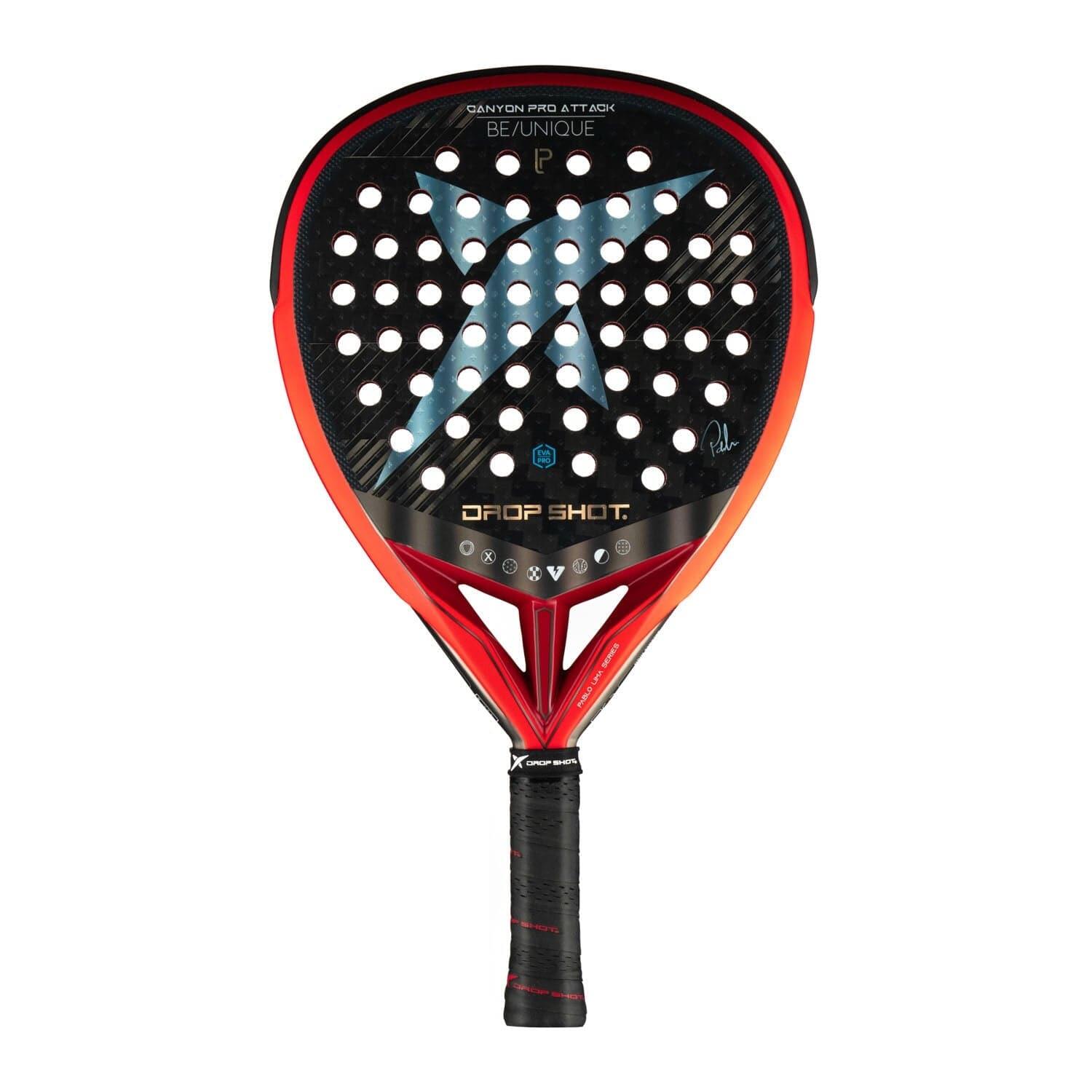 Drop Shot - Pala De Padel Unisex Drop Shot Canyon Pro Attack - Raquette De Padel - Rouge - Taille Unique - Decathlon