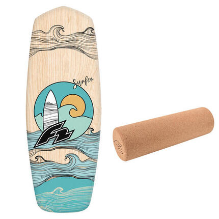 F2 Set Balance Board Tompstone 74x27cm mit Korkrolle