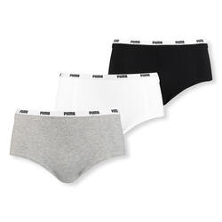 Shorty femme Puma 3 pièces — blanc/gris/noir, S