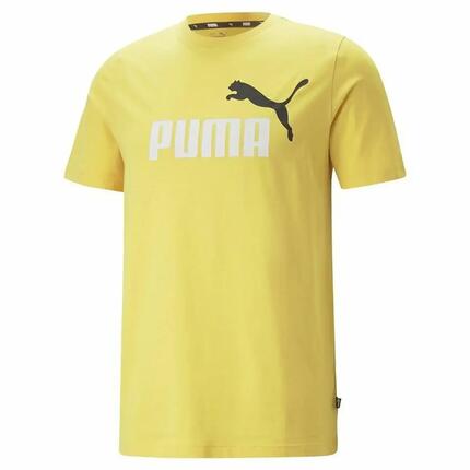 Essentials+ 2 Colour Logo T-Shirt Herren PUMA Oak Branch Beige