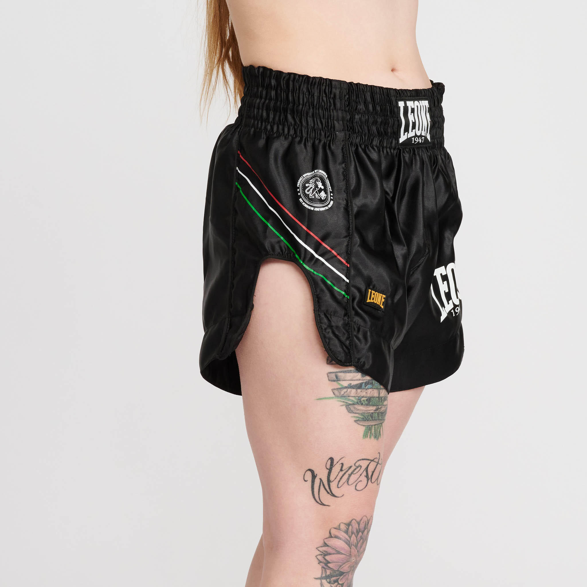 Pantalón Kick y Thai FLAG Leone1947 negro XS 6/7