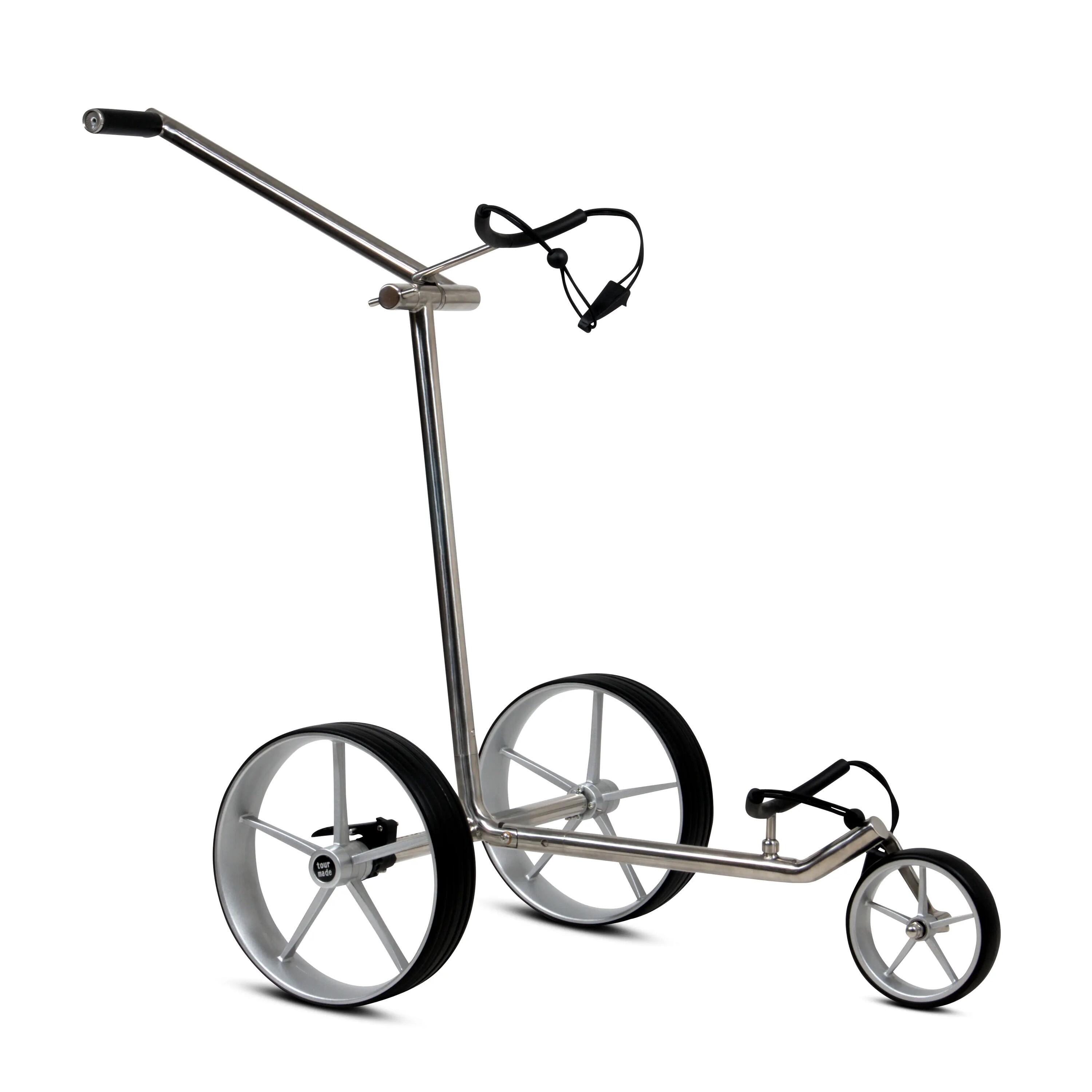Tour Made Haicaddy® HC3X Chariot de golf en acier inoxydable Push 2/7