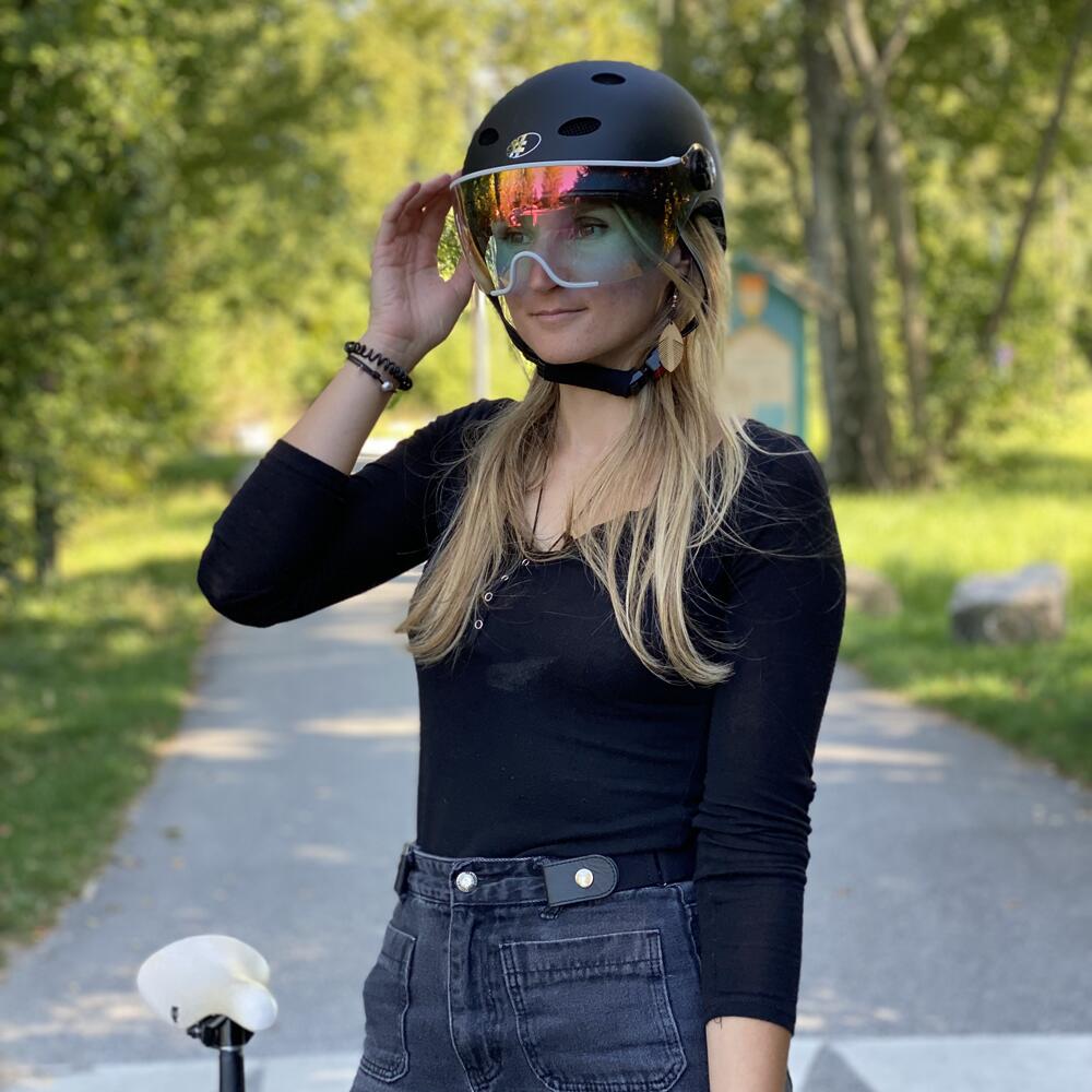 Casco da bici con visiera Diezz City 5/6