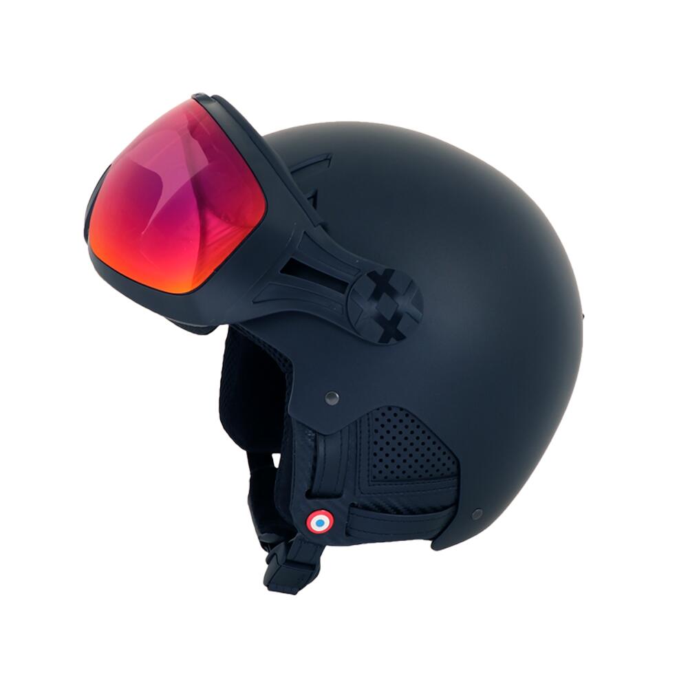 Casco con visera MAJOR FRANCE NOIR MAT NACRE 5/6
