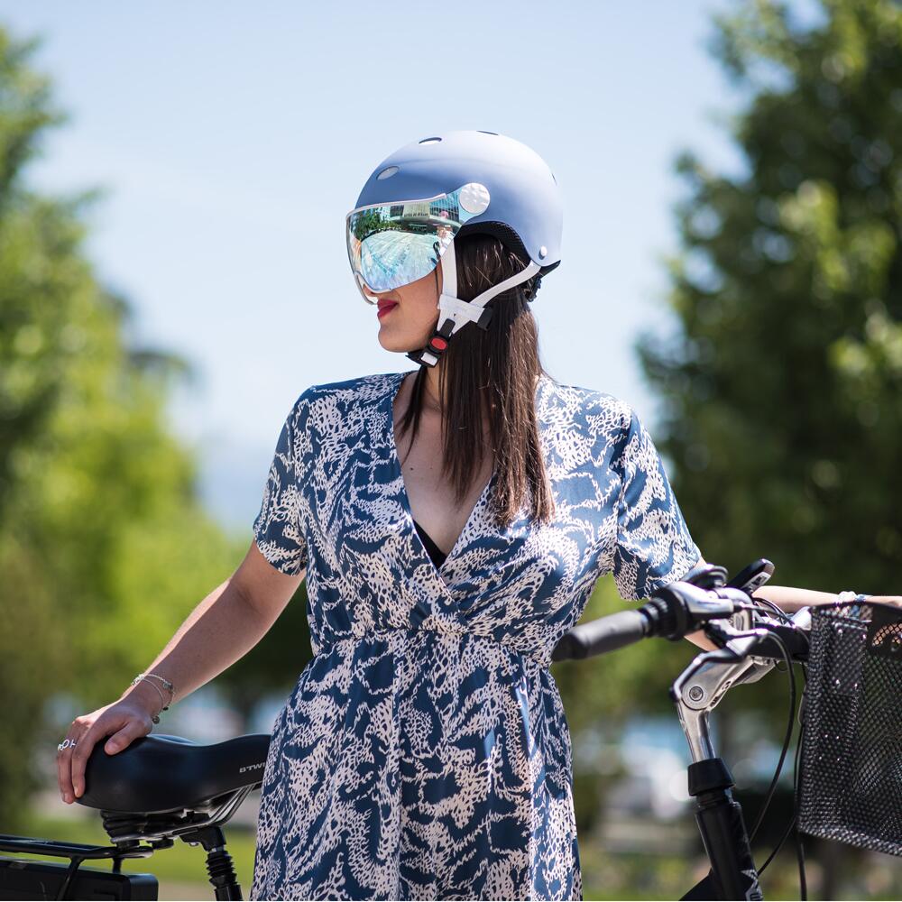 CASQUE VELO CITY Color visière BLUE LAGOON 4/6