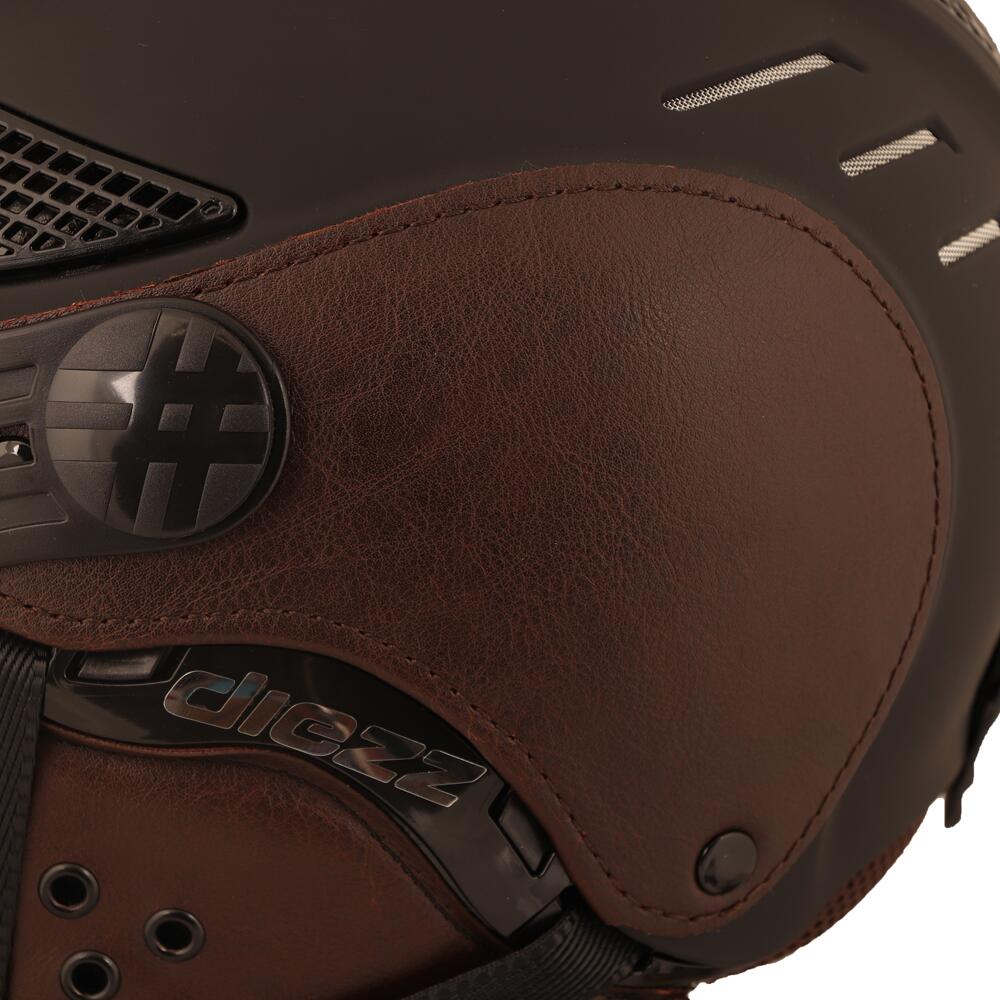 CASCO CON VISOR LOUNA II EDICIÓN LEATHER BROWN. 4/6