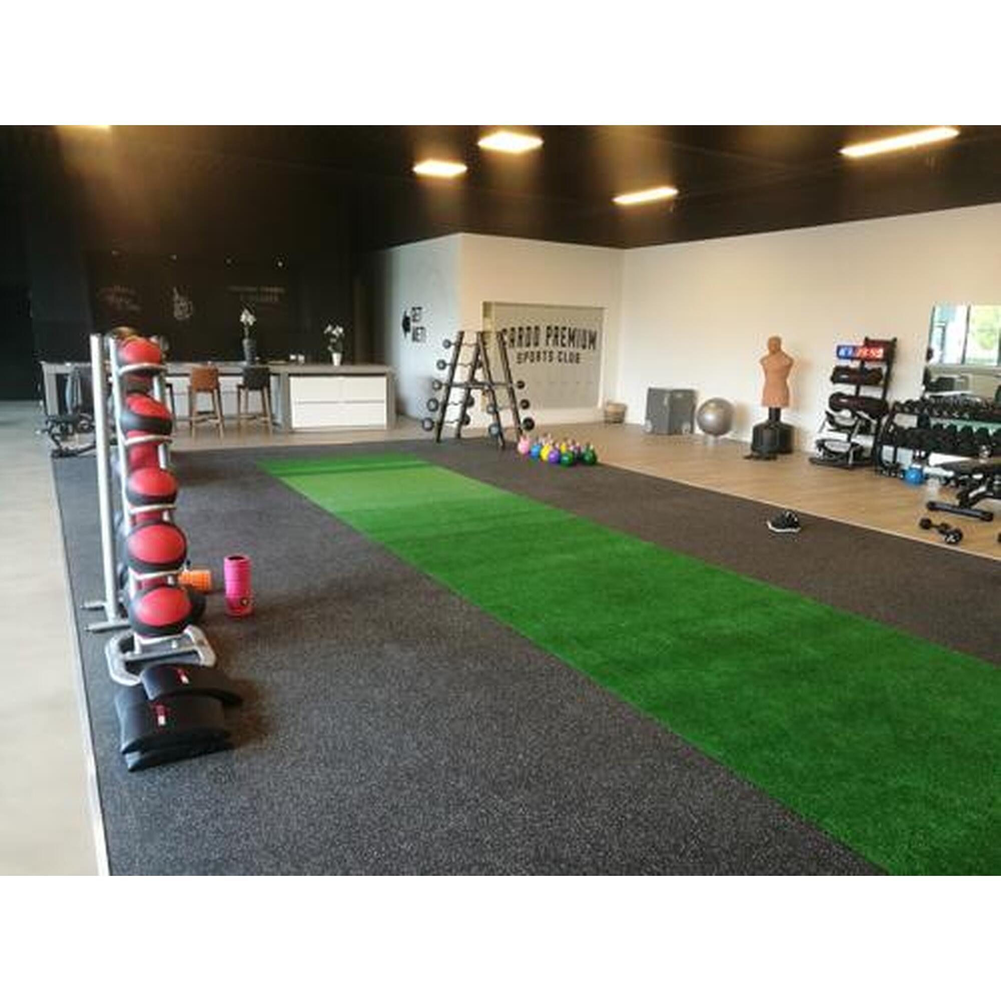 Pardoseală sportivă - Rolă de 12,5 m² - Grosime 6 mm - Negru / Albastru