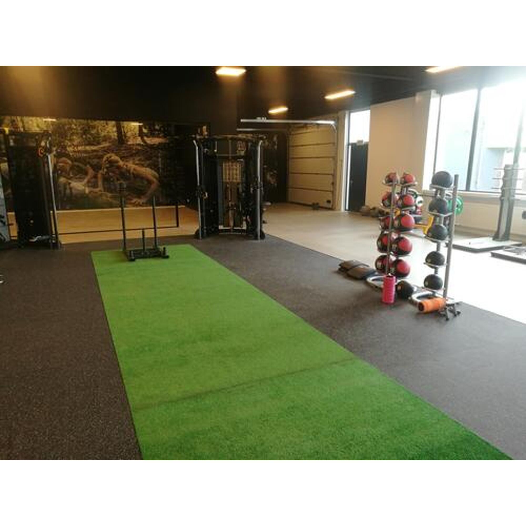 Podea sport - Rola de 12,5 m² - Grosime 6 mm - Negru / Galben
