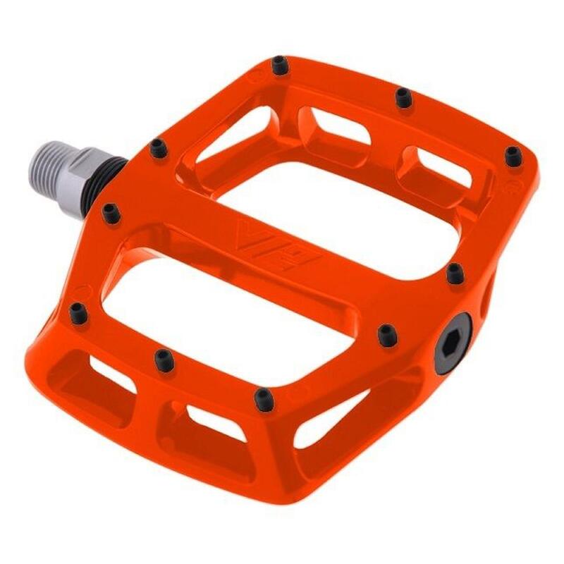 DMR MTB-platformpedaal V12, tango oranje