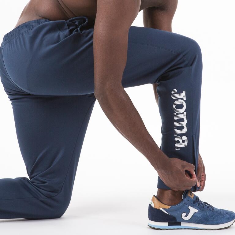 Pantaloni Joma Nilo bleumarin XXL, fermoare inferioare și tiv reglabil