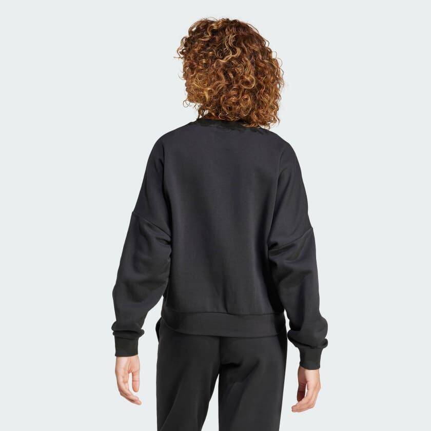 Adidas W SL FC SWT Women Sports Sweatshirts Black -  2