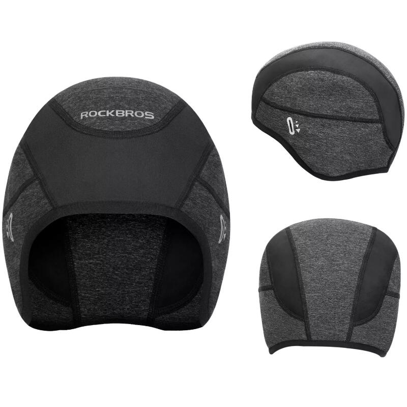 Czapka rowerowa zimowa dla dorosłych Rockbros YPP032 z otworami na okulary 2/5