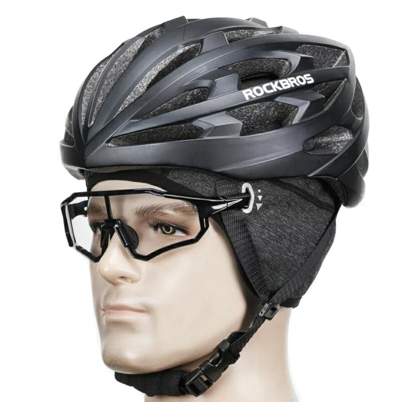 Czapka rowerowa zimowa dla dorosłych Rockbros YPP032 z otworami na okulary 5/5