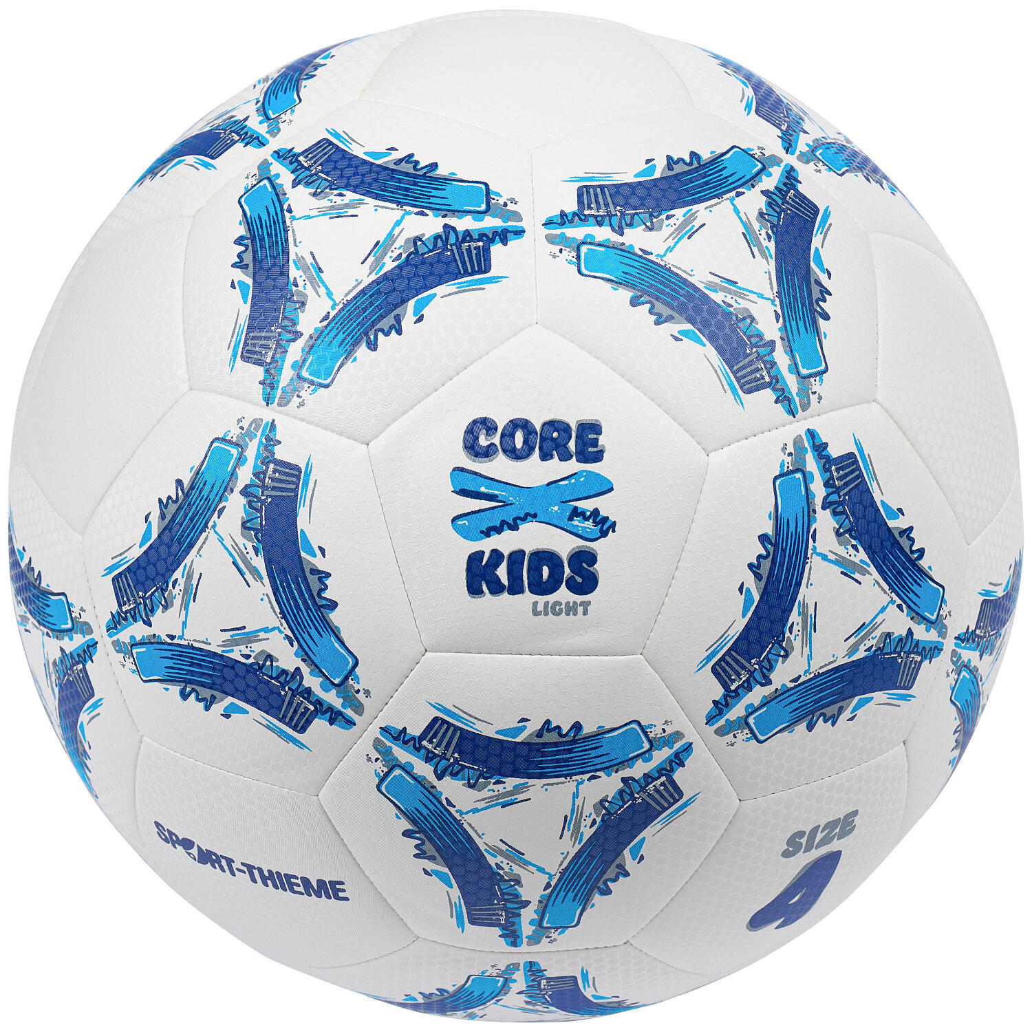 Fußball CoreX Kids Light Größe 4 Fussball Unisex Weiß-Blau 2/2