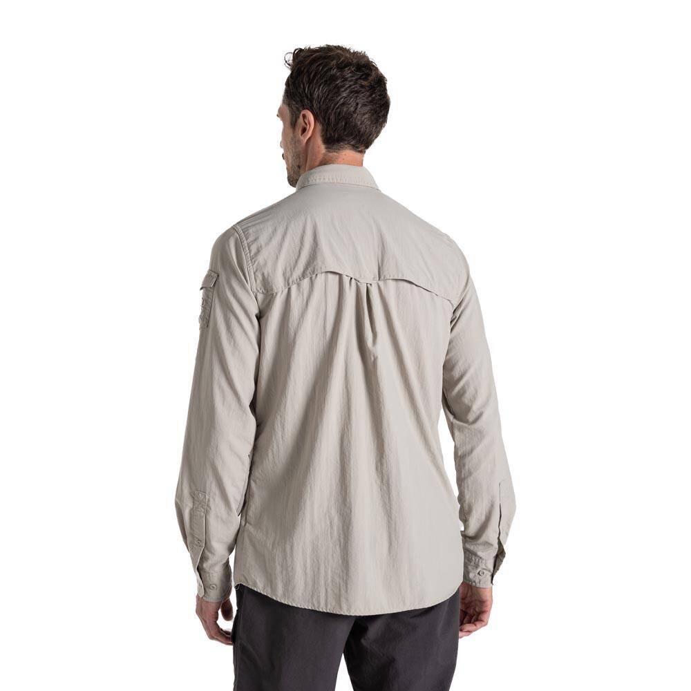 Craghoppers NosiLife Adventure III Long Sleeve Insect Repellent Shirt Parchment -  3