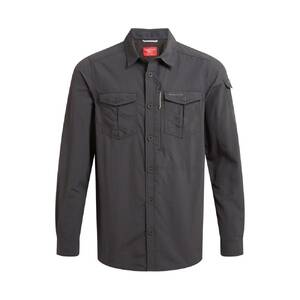 Craghoppers NosiLife Adventure III Long Sleeve Insect Repellent Shirt Black Pepper