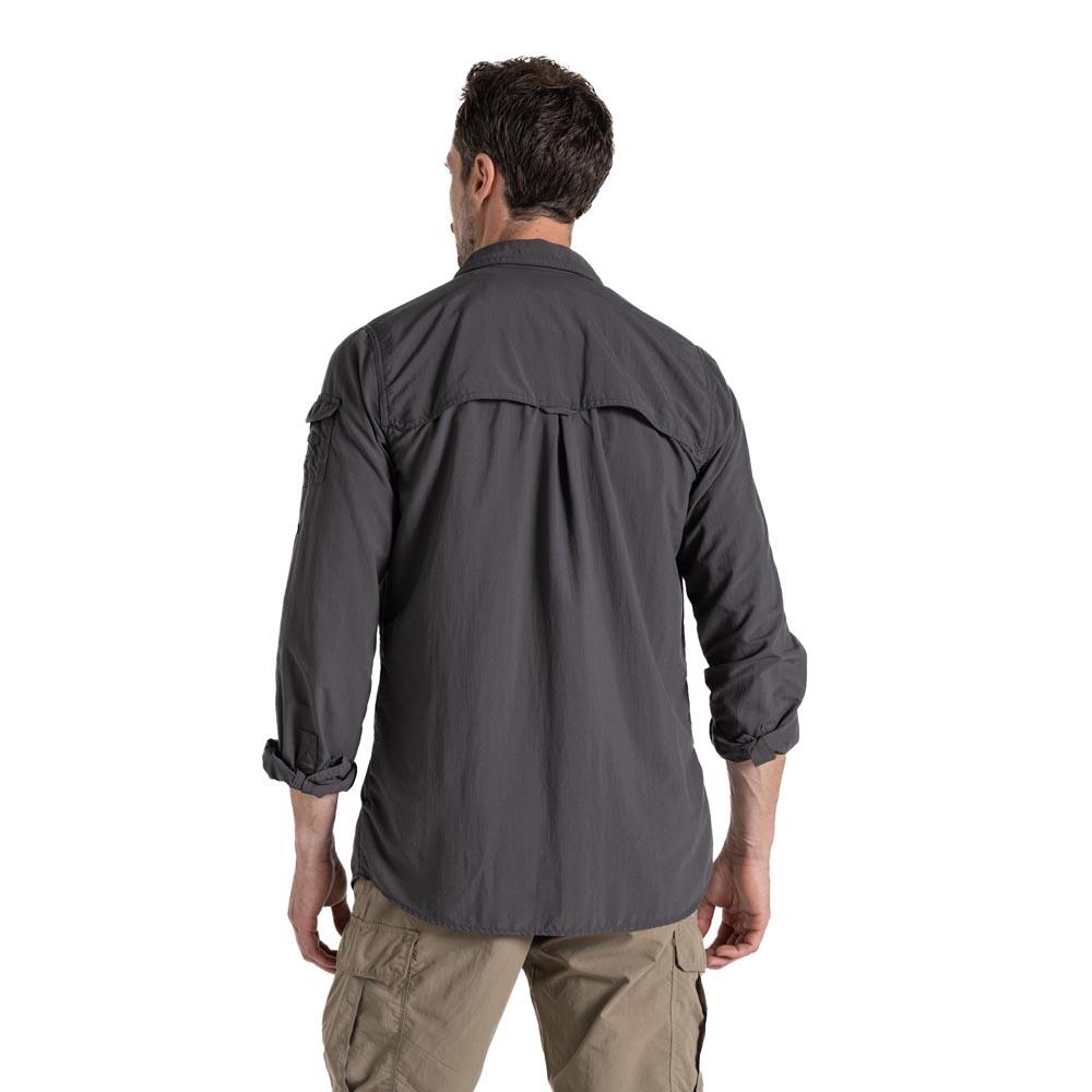Craghoppers NosiLife Adventure III Long Sleeve Insect Repellent Shirt Black Pepper