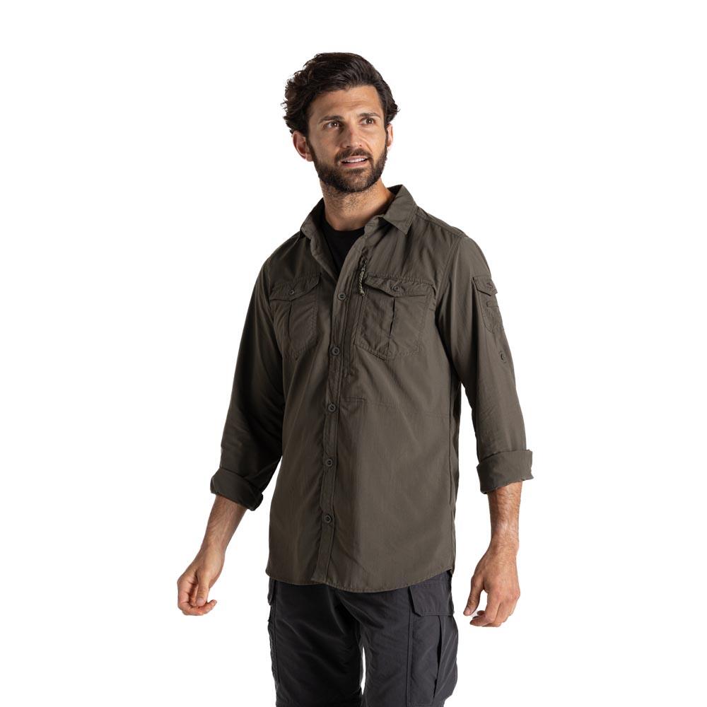 Craghoppers NosiLife Adventure III Long Sleeve Insect Repellent Shirt Woodland Green