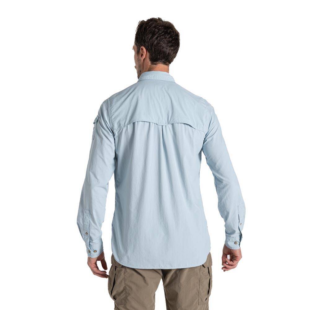 Craghoppers NosiLife Adventure III Long Sleeve Insect Repellent Shirt Niagra Blue -  3