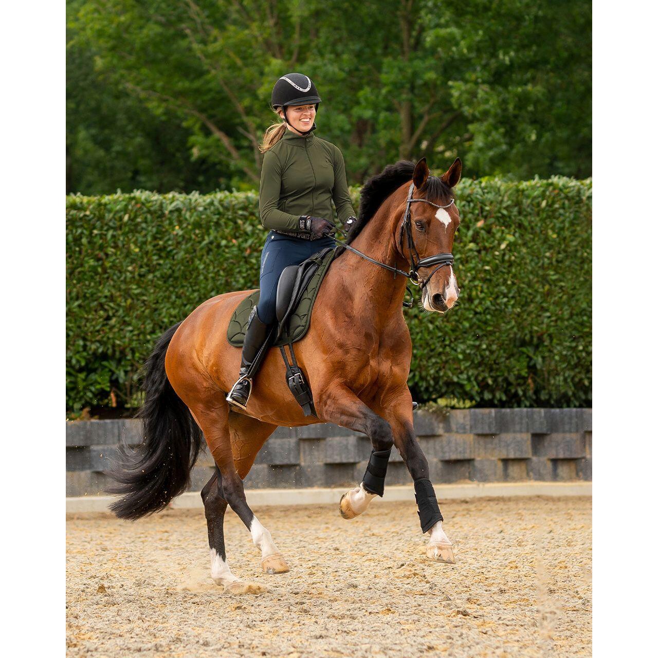 Leggings reiten frauen full grip QHP Jorine 3/5