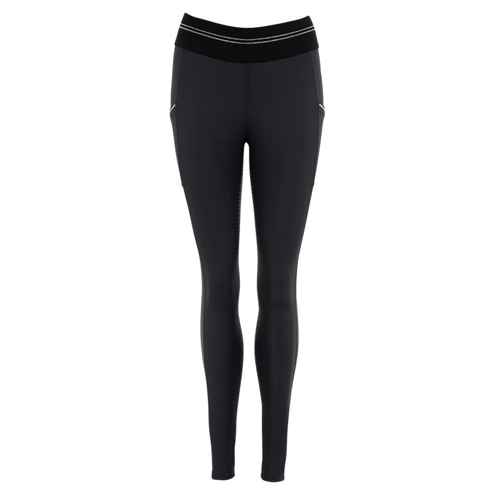 Anky - Legging De Concours D'Équitation Full Grip En Silicone Femme Anky Tournament - Legging - Marron|noir - 42 - Decathlon