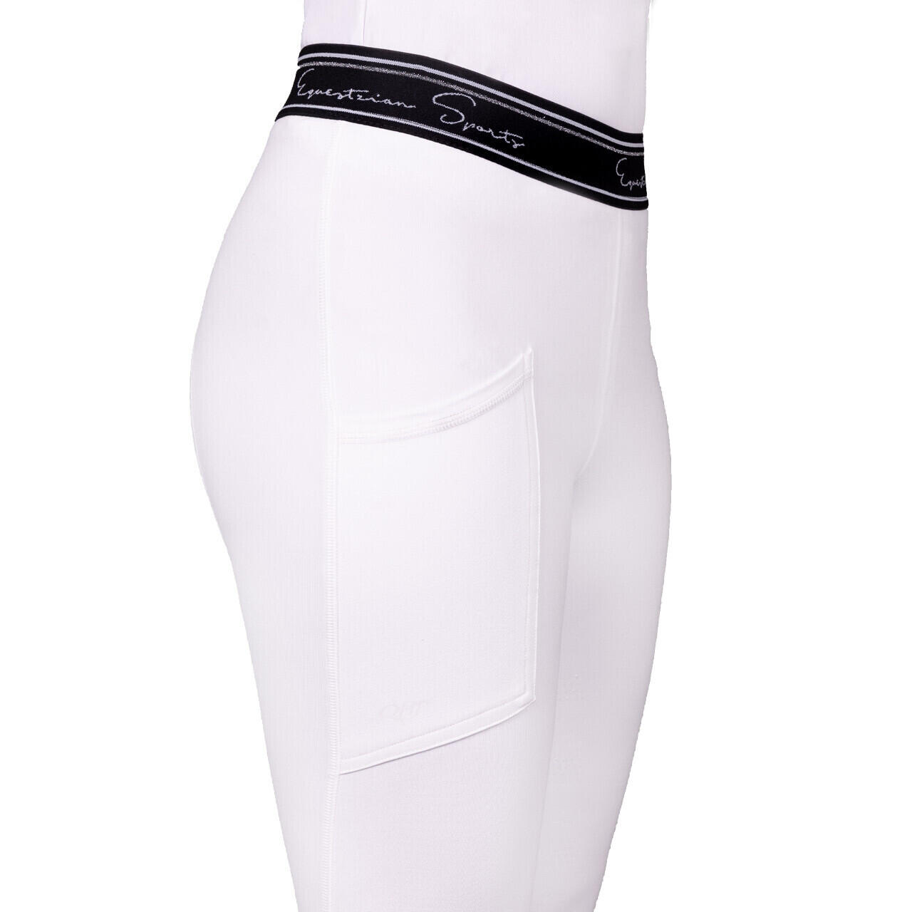 Mädchen Reitturnier Leggings QHP Eden 3/6