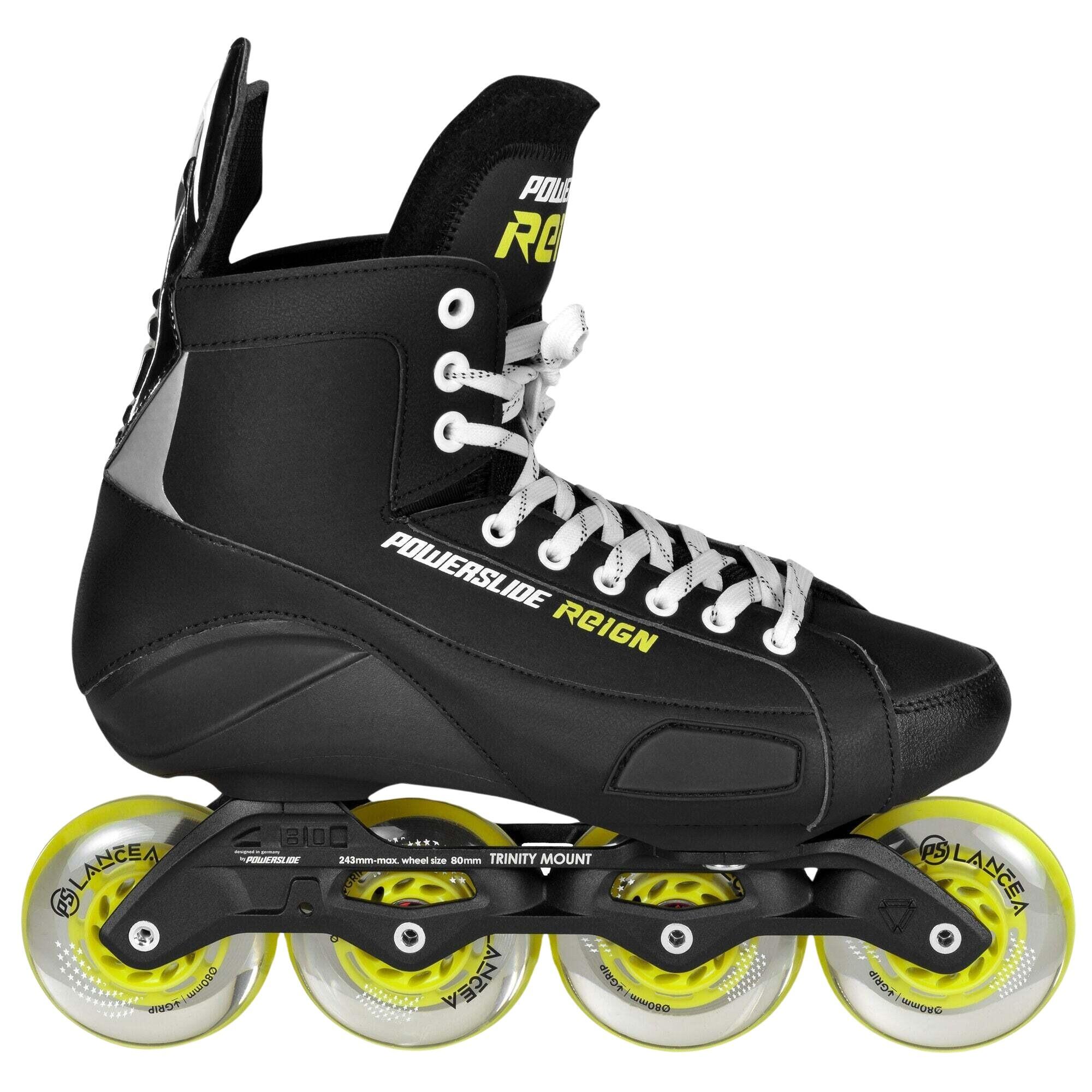 Powerslide - Roller Hockey Powerslide  Atlas 80 - Rollers En Ligne - Jaune|noir - 43 - Decathlon