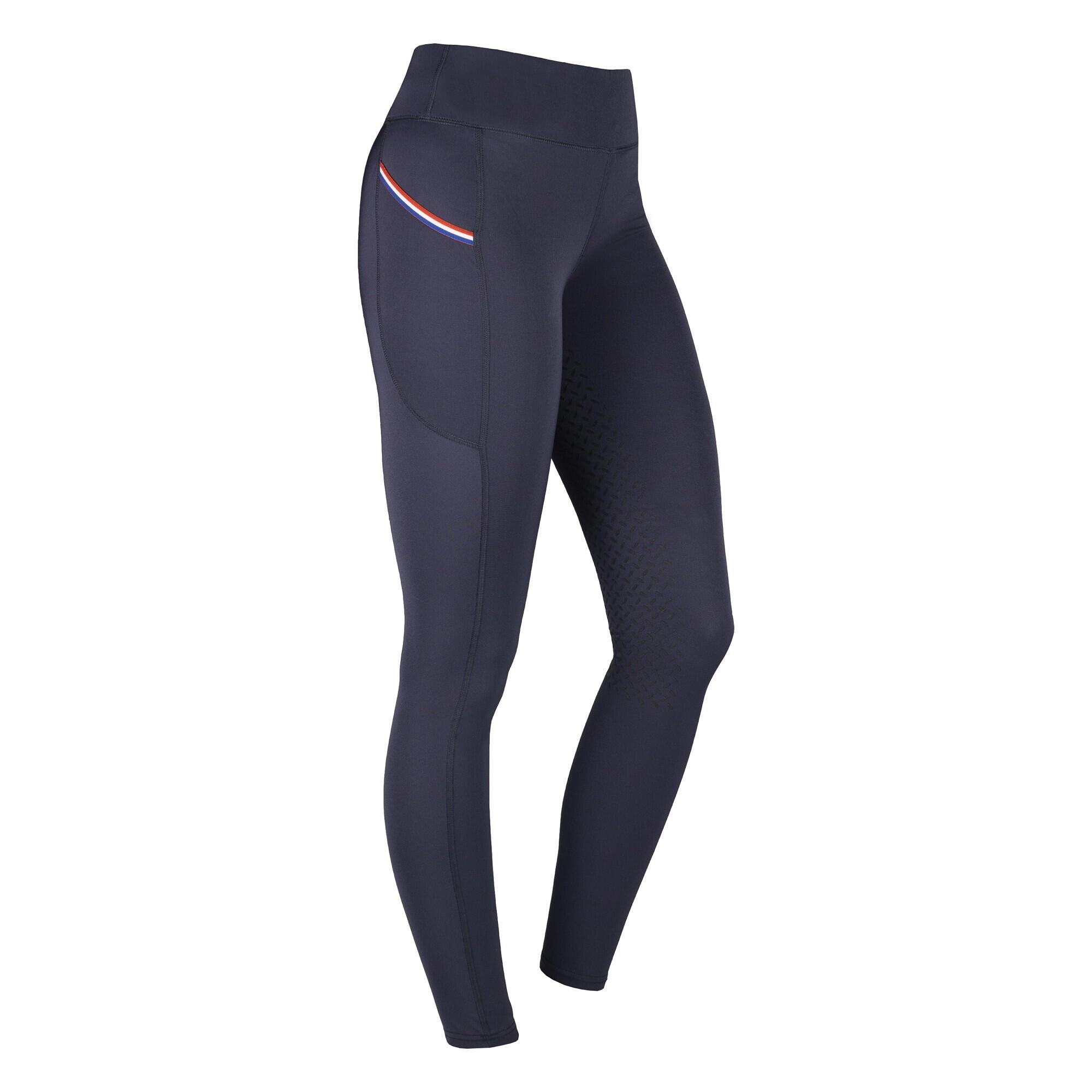 Horka - Legging Équitation Full Grip Femme Horka Knhs - Legging - Bleu - 44 - Decathlon
