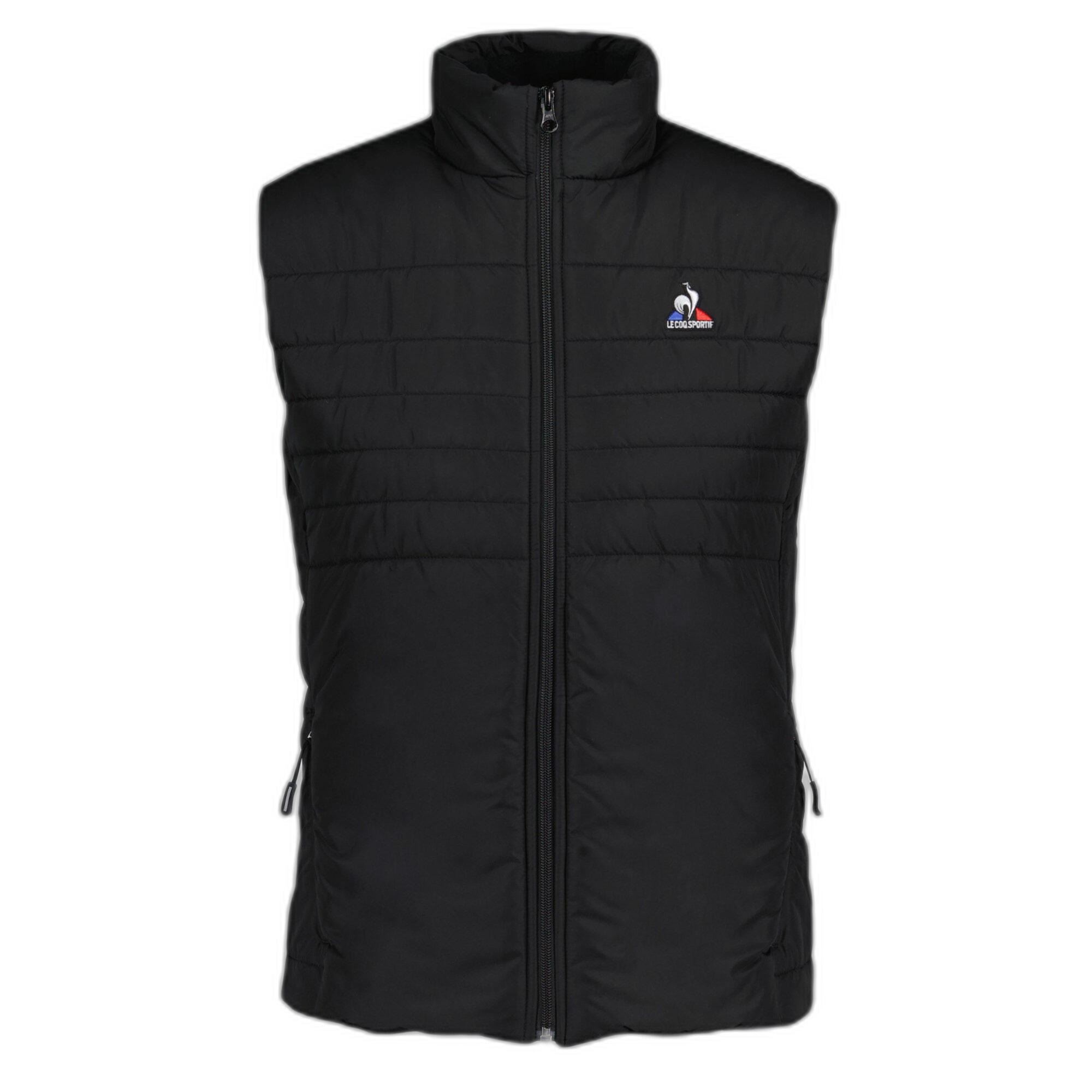 Le Coq Sportif - Doudoune Sans Manches Femme Le Coq Sportif Essentiels N°1 - Doudoune Synthétique - Noir - 38 S - Decathlon