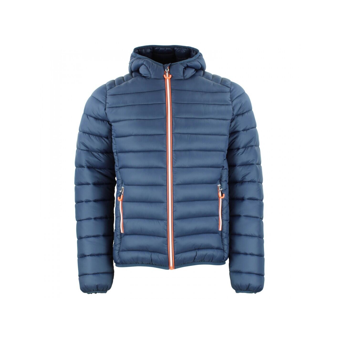 Peak Mountain - Doudoune Fine À Capuche Peak Mountain - Doudoune Synthétique - Bleu|gris - 40 M - Decathlon